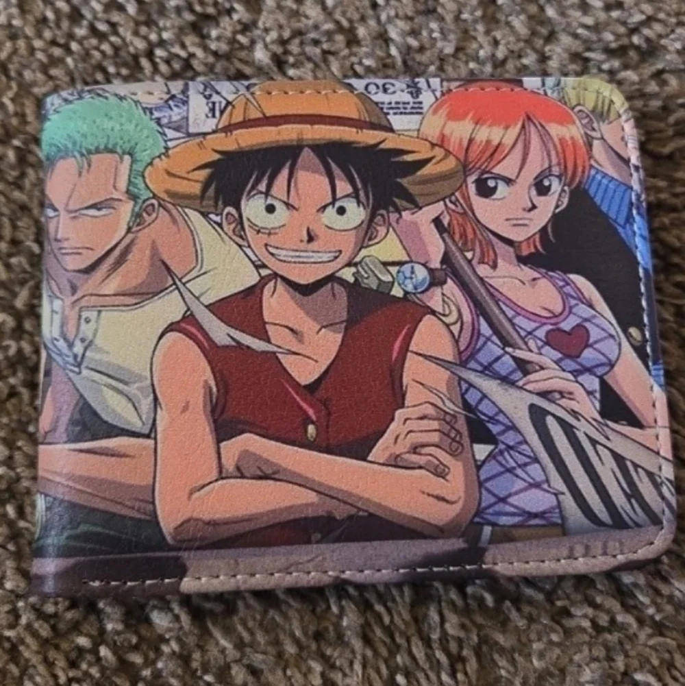 New one piece anime manga leather wallet